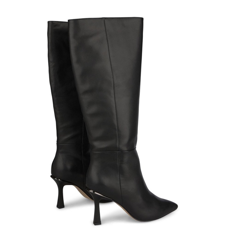 Bottes à Talons Alma En Pena Cuir Boots Smooth Noir Femme | TYB-47996420